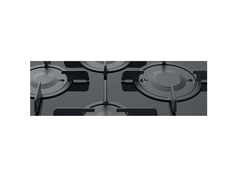 Placa de gas - Hotpoint FTGHG641D/HA(BK), 4 zone(s) zonas, Natural Gas (NG), 60 cm, Negro