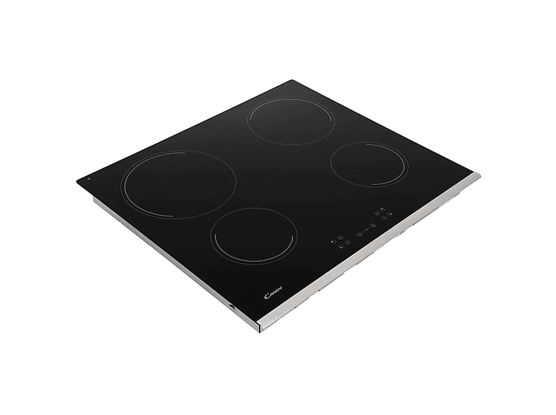 Placa de vitrocerámica - Candy 33801795, 4 zona(s) zonas, 590 mm, Black
