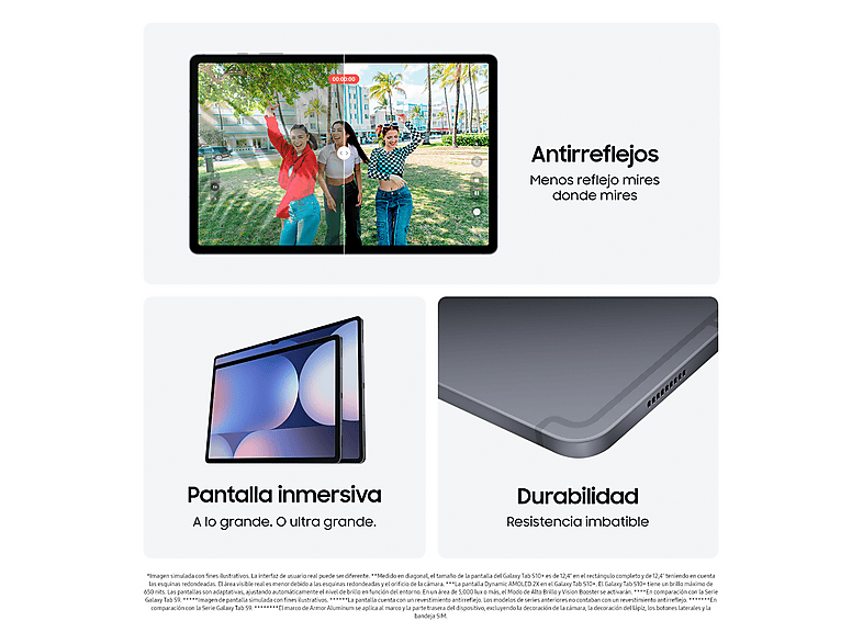 Tablet - Samsung SM-X820NZAREUB, 256 GB, Grey, 12,4 " WQXGA+, 12 GB RAM, Tablet Android