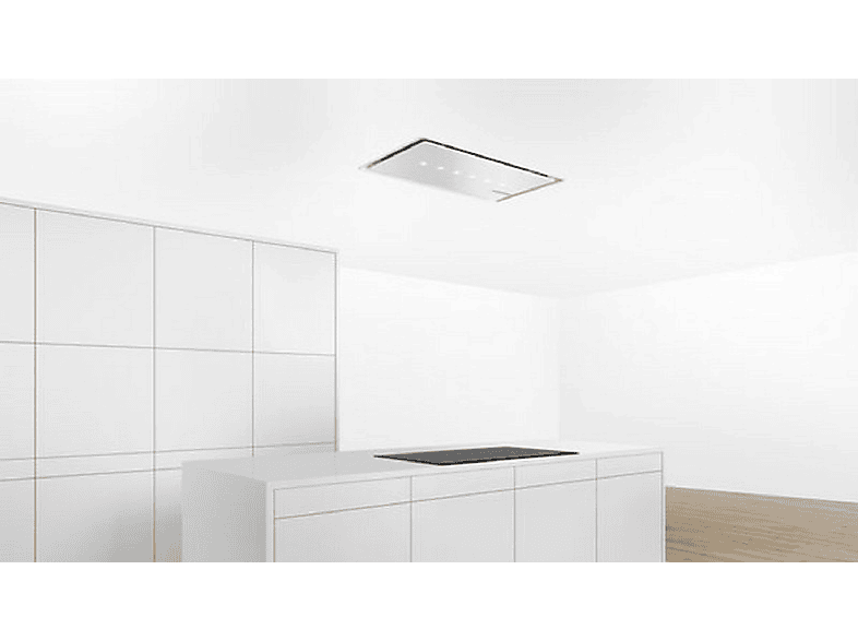 Campana grupo filtrante - Bosch DRC99PS20, Decorativa, Isla, 5 velocidades, 268 W, 640 m3/h, 41 dB, Control remoto, LED, Inox