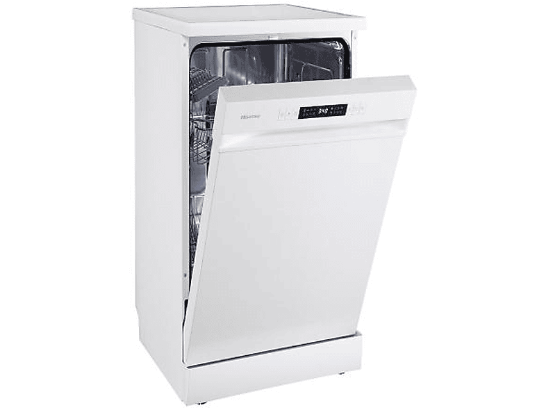 Lavavajillas libre instalación 45 cm - Hisense HS522E10W, 9 servicios, 6 programas, 448 mm, Blanco
