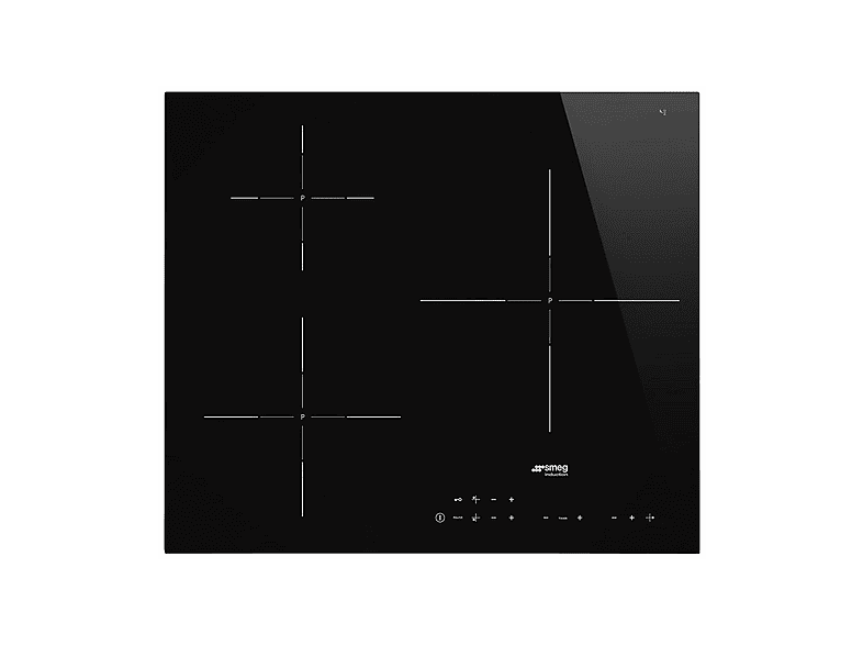 Placa de inducción - Smeg SI5632D, 3 zonas, 60 cm, Negro