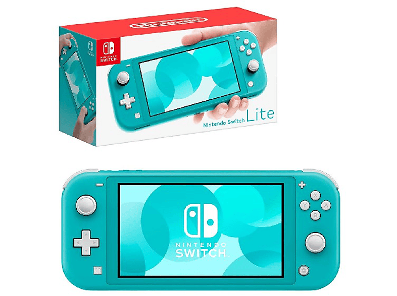 Consola - Nintendo Switch Lite, Portátil, Controles integrados, Azul turquesa
