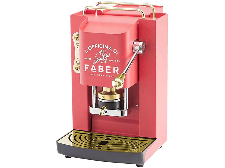 Cafetera de cápsulas - Faber PROCHERRYBASOTT, 15 bar, 500 W, Rojo