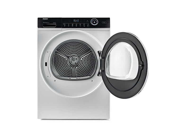 Secadora bomba de calor - Haier 31102746, Eléctrico, 9 kg, 14 programas, Blanco