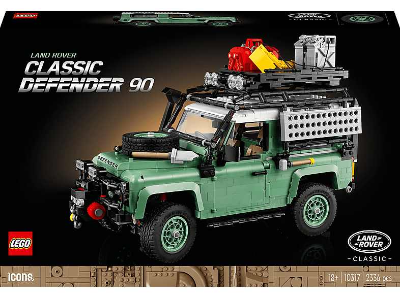 Juego de construcción - LEGO LAND ROVER CLASSIC DEFENDER 90, edad recomendada: 18 año(s), 2336 piezas