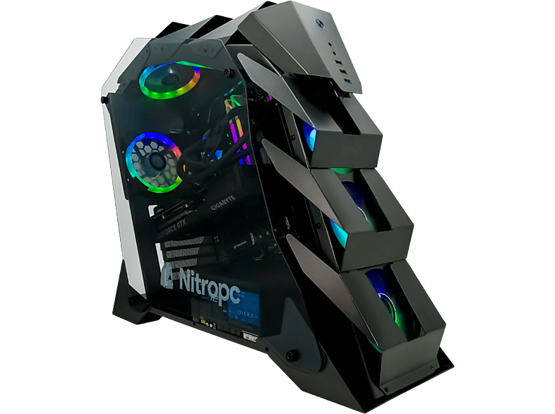 PC Gaming - Nitropc Élite, Intel Core i9-14900KF (24 núcleos, 32 hilos | 1,80 GHz hasta 6,00 GHz), 64 GB RAM, 2 TB SSD, GeForce RTX™ 5080, Negro