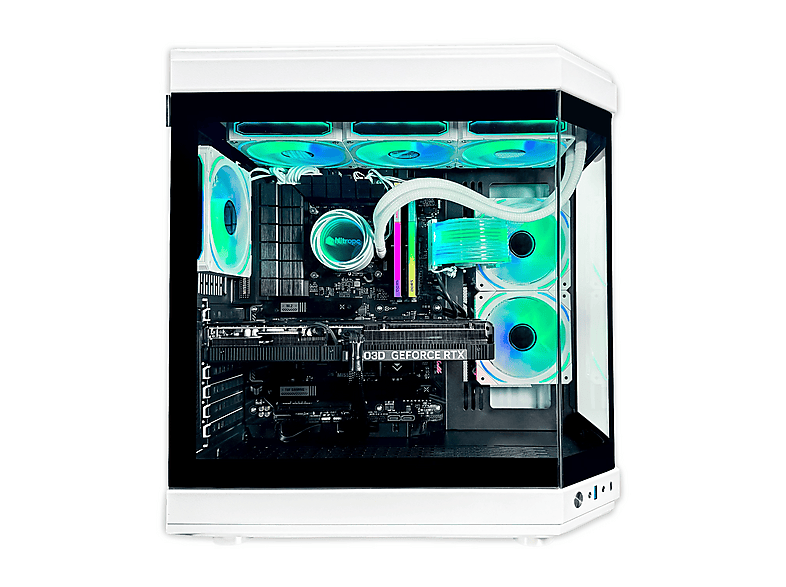 PC Gaming - Nitropc Boost, Intel Core i9-14900KF (24 núcleos, 32 hilos | 1,80 GHz hasta 6,00 GHz), 32 GB RAM, 2 TB SSD, GeForce RTX™ 5080, Blanco
