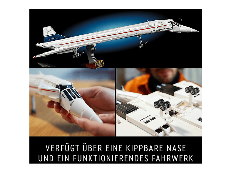 Juego de construcción - LEGO ICONS Concorde, edad recomendada: 18 año(s), 2083 piezas