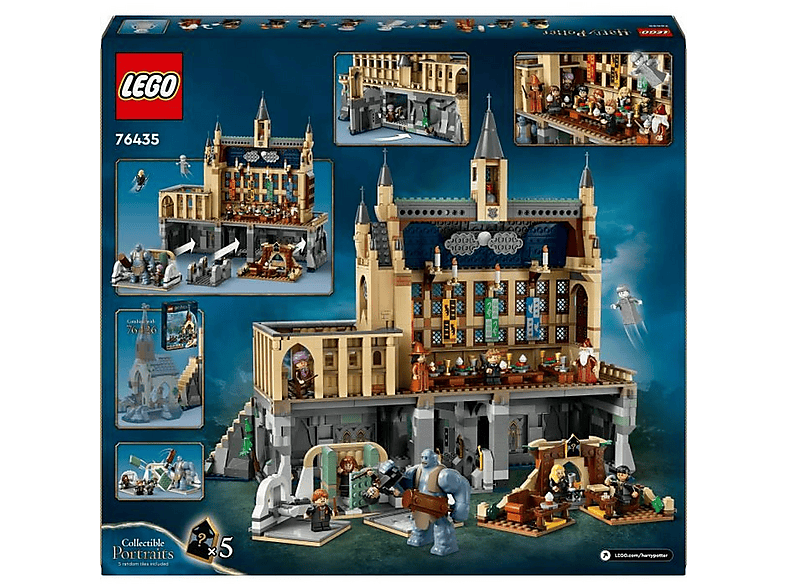Juego de construcción - LEGO Hogwarts Castle: The Great Hall, edad recomendada: 6 año(s), 1732 piezas