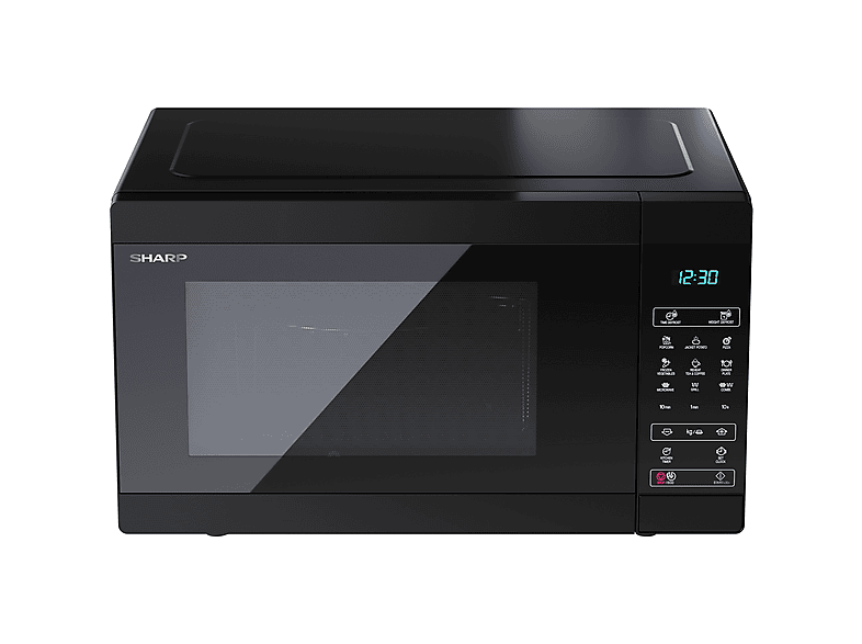 Microondas - Sharp YC-MG81E-B, 11 potencia, 28 l, Negro
