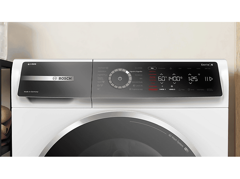 Lavadora carga frontal - Bosch WGB254A1ES, 10 kg, 20 programas, Blanco
