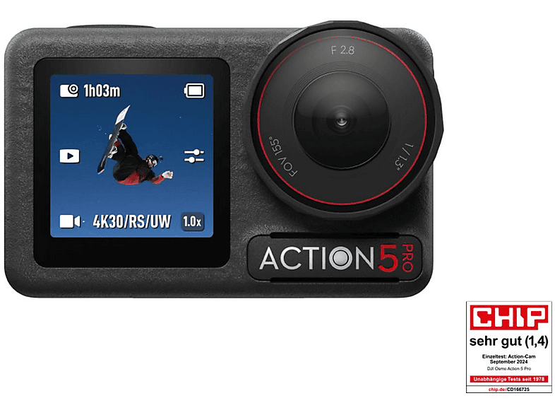 Cámara deportiva OSMO ACTION 5 PRO ADVENTURE COMBO - DJI, DJI, Negro