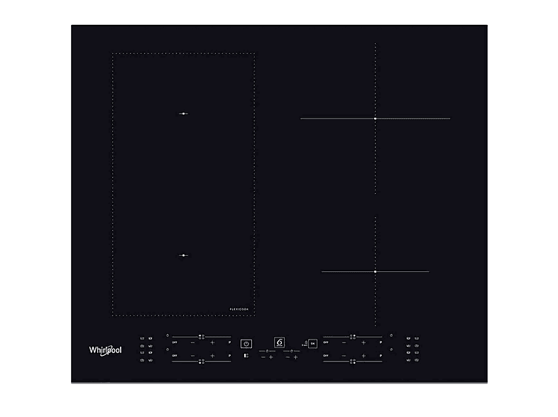 Placa de inducción - Whirlpool 8003437238178, 4 zona(s) zonas, 590 mm, Black