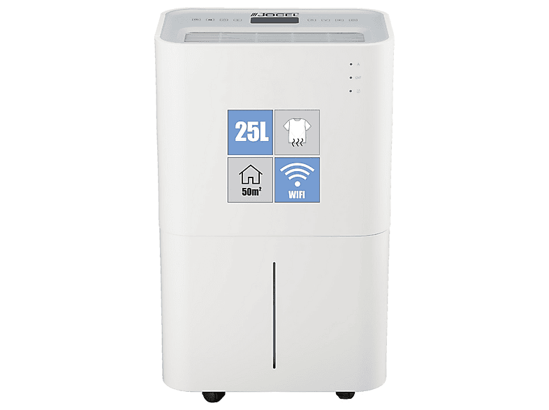 Deshumidificador - Jocel JDE002173 25L, 4 l, 50 m², Blanco