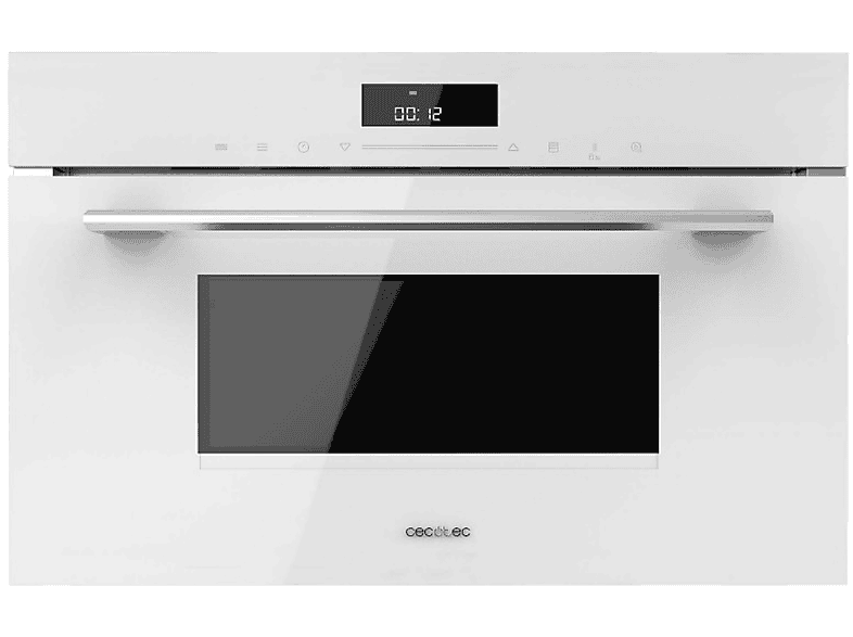 Microondas integrable - Cecotec Bolero Hexa MW703800 Glass White, 1450 W, 1 l, Blanco