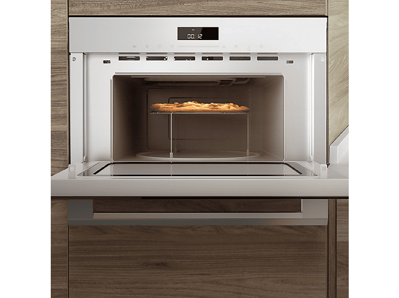 Microondas integrable - Cecotec Bolero Hexa MW703800 Glass White, 1450 W, 1 l, Blanco