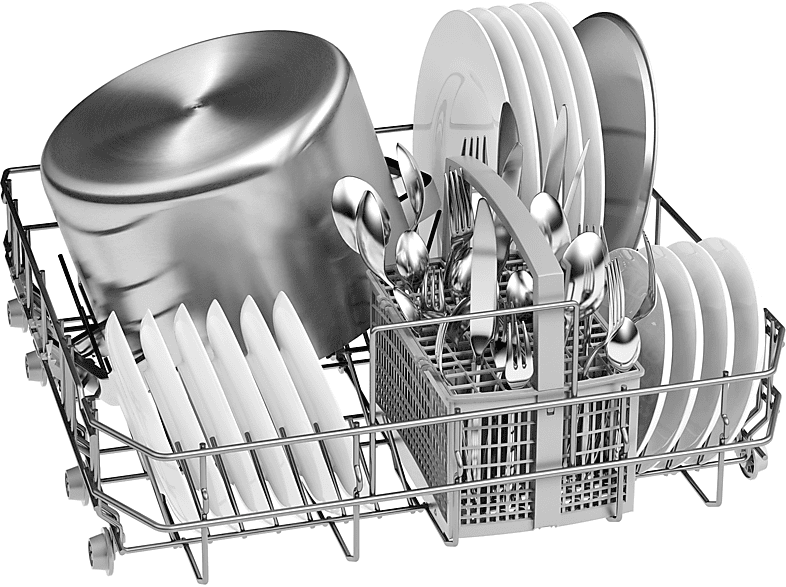 Lavavajillas - Balay 3VS506BP, 12 servicios, 5 programas, 60 cm, Motor Extra Silencio, Rackmatic 3 niveles, Blanco