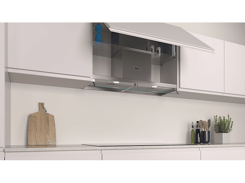 Campana grupo filtrante - Balay 3BD896MX, Decorativa, De pared, 620 m³/h, 250 W, 70 dB, Clase A, Inox