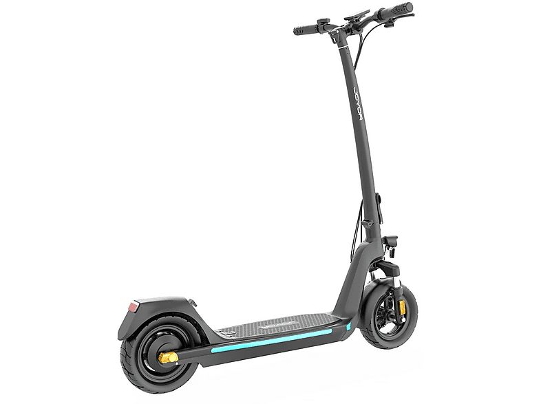 Patinete eléctrico - Joyor C10, Pot. máx. 500 W, Carga máx. 120 kg, Negro