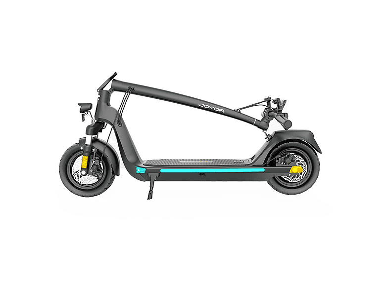 Patinete eléctrico - Joyor C10, Pot. máx. 500 W, Carga máx. 120 kg, Negro