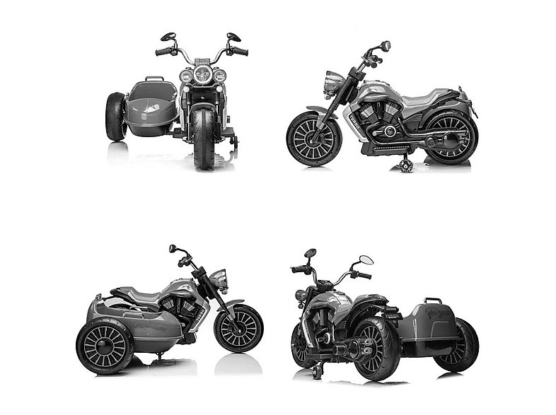 Moto eléctrica infantil - Chipolino DUO TRON Blanco