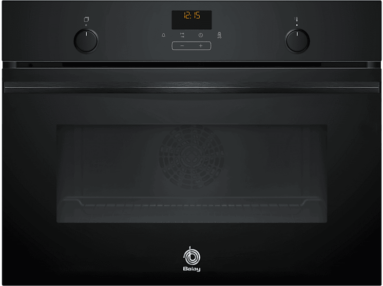 Horno compacto - Balay 3CB5159N3, Integrable, 47 l, 59,4 cm, Cristal Negro