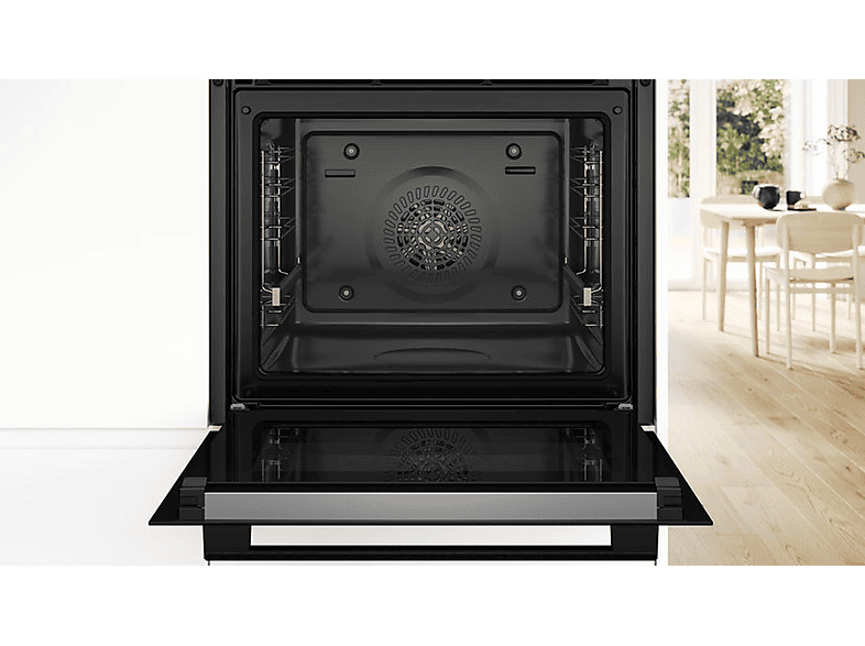Horno multifunción - Bosch HBG578EB7, Integrable, Pirolítico, 71 l, 66 mm, Black