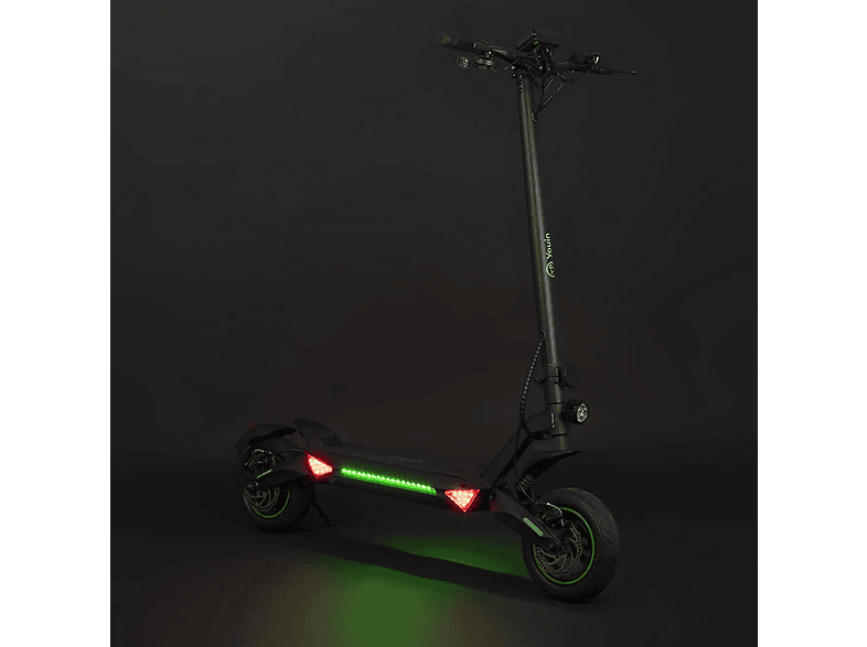 Patinete eléctrico - Youin XLMAX - Doble Susp, FRENOS HIDRÁULICOS - Homologado DGT, Pot. máx. 1200 W, Carga máx. 120 kg, 20000 mAh, Negro