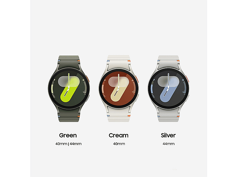 Smartwatch - Samsung Galaxy Watch7 Small, 40 mm, Aluminio, Crema