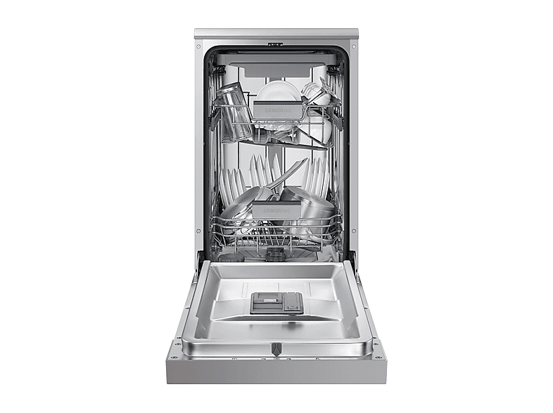 Lavavajillas - Samsung DW50R4070FS/EC, 10 Servicios, 6 programas, 44.9 cm, Sistema AutoOpen, Configuración Flexible, Inox