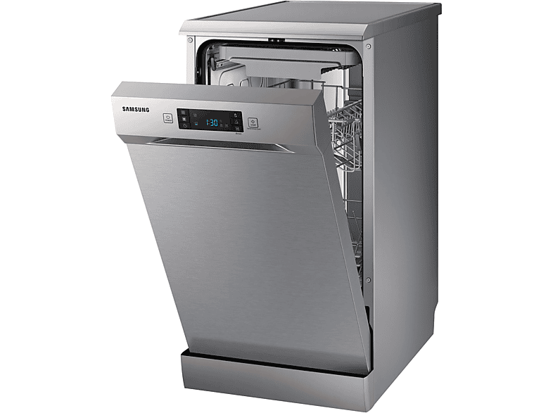 Lavavajillas - Samsung DW50R4070FS/EC, 10 Servicios, 6 programas, 44.9 cm, Sistema AutoOpen, Configuración Flexible, Inox