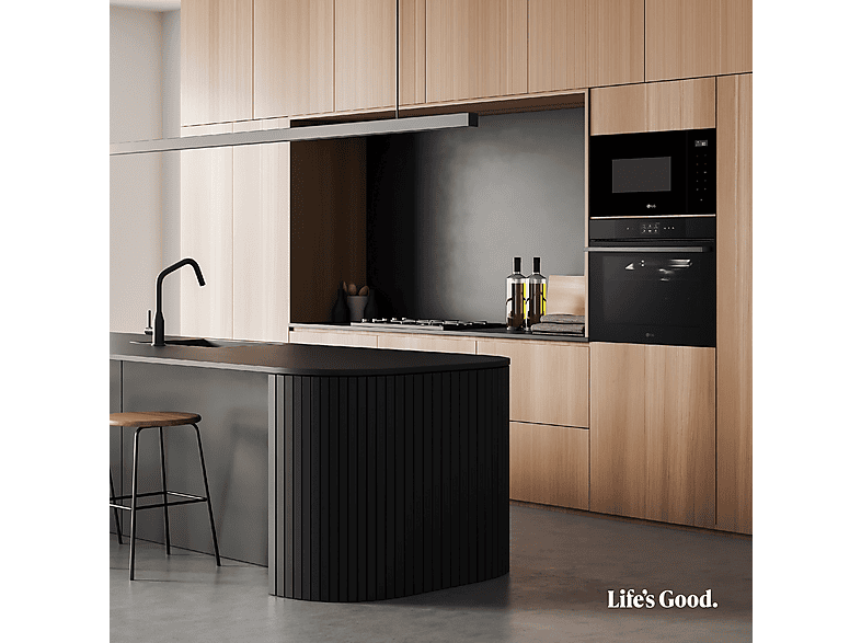 Horno a vapor - LG WSED7667M, Integrable, 76 l, 59,2 cm, Cristal negro mate