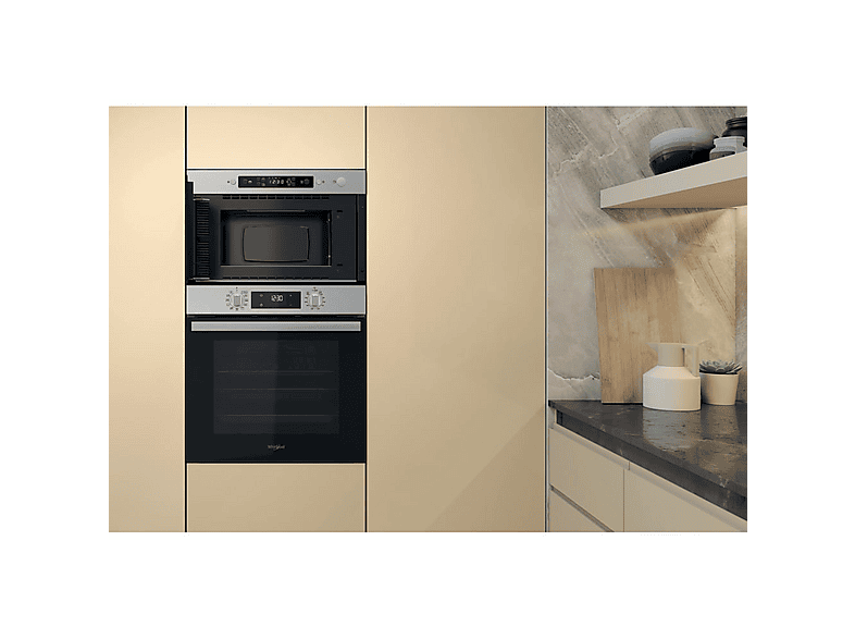 Microondas - Whirlpool MBNA920X, 4 potencia, 22 l, Acero