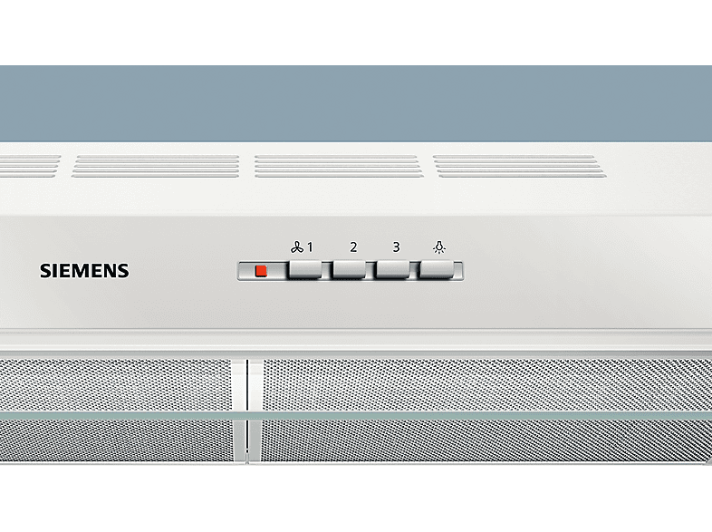 Campana convencional - Siemens LU63LCC20, 3 velocidades, 350 m³/h, 600 mm, Blanco