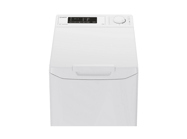 Lavadora carga superior - Candy TCA263D3-S, 6 kg, 17 programas, Blanco