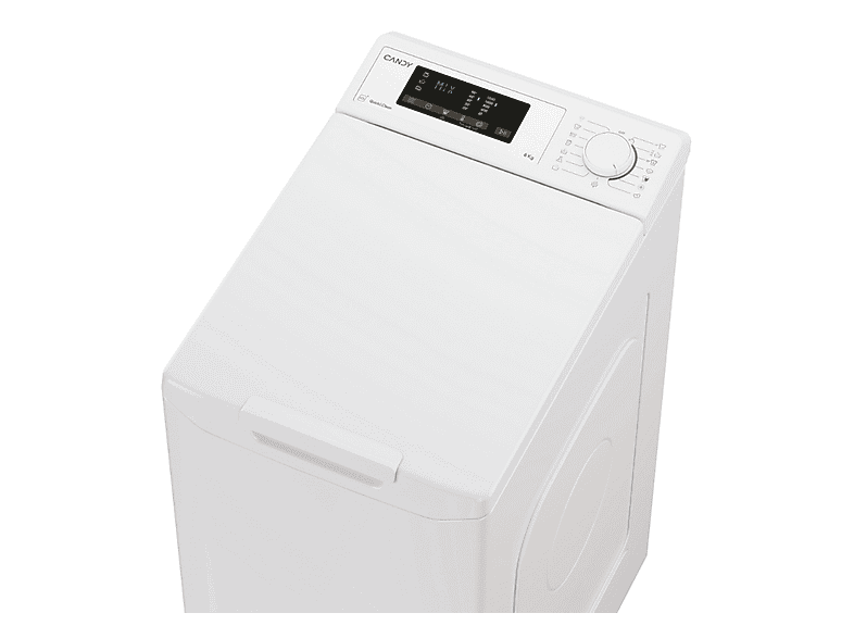 Lavadora carga superior - Candy TCA263D3-S, 6 kg, 17 programas, Blanco