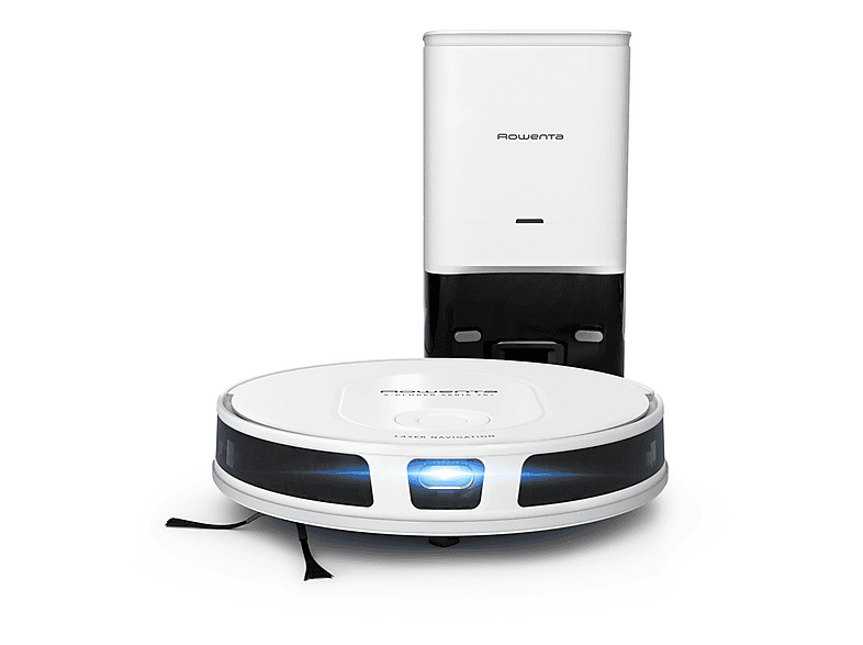 Robot aspirador - Rowenta X-Plorer  Serie 70+ RR8497, 240 V, Potencia de succión 2,3 kPa, Depósito 0,35 l, Autonomía 120 min, Blanco