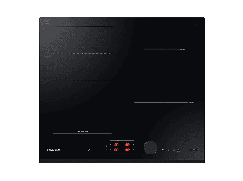 Placa de inducción - Samsung NZ64B6058GK, 4 zone(s) zonas, 590 mm, Negro
