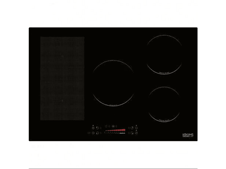 Placa de inducción - Kromsline KVMX-580-F3-BK, 4 zone(s) zonas, 770 mm, Negro