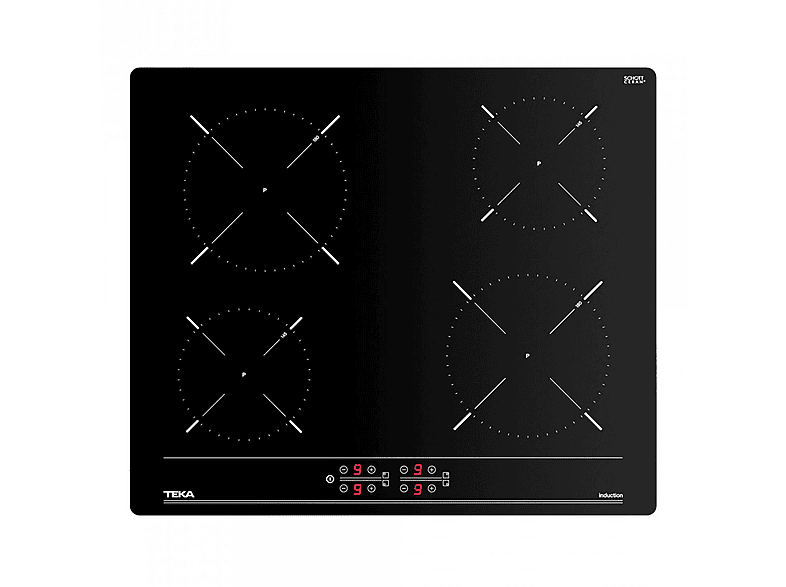 Placa de vitrocerámica - Teka IBC 64000 TTC, zonas, 600 mm, Black