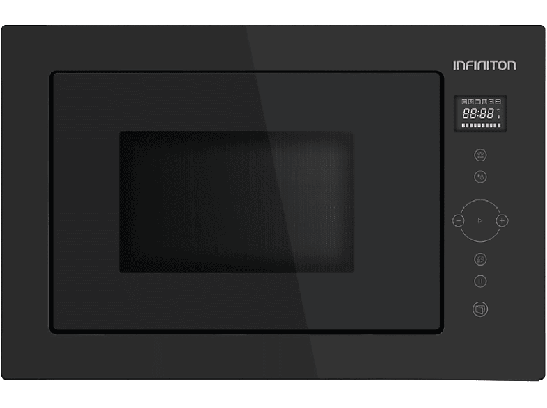 Microondas integrable - Infiniton IMW-GBK25, 900W, 25 l, Encastrable, Negro