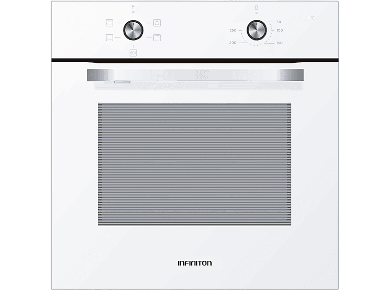 Horno - Infiniton WF470, Multifunción, 70 l, 59.5 cm, Radiación, Doble acristalamiento, Blanco