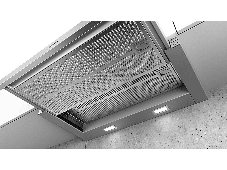 Campana telescópica - Siemens iQ300, Integrable, Acero inoxidable, Motor iQdrive™, A, Plata