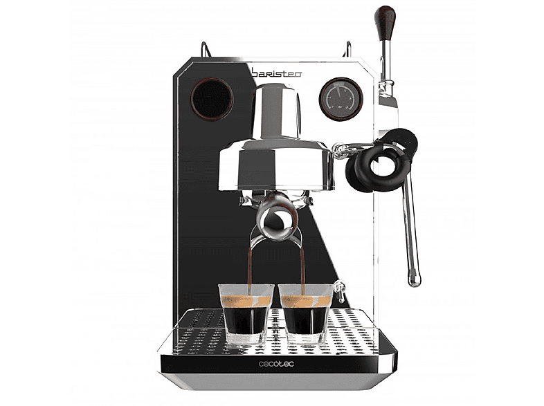 Cafetera express - Cecotec A01_EU01_100127-BARISTEO INTIMA, 15 bar, 1550 W, 0 ml, 2 tazas, Multicolor