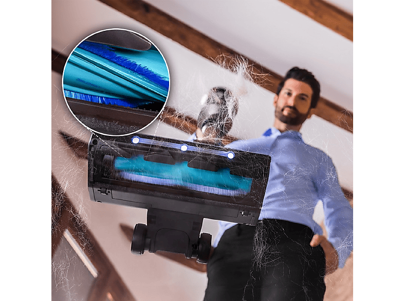 Aspirador escoba - Cecotec 666 ROCKSTAR 12500 STELLAR AQUAPET FLEX, 700 W, Potencia de succión 310 AirWatt, Depósito 0,5 l, Autonomía 120 min, Negro