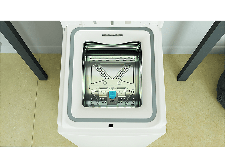 Lavadora carga superior - Whirlpool TDLR 7220SS, 7kg, 1200rpm, Apertura suave, Tecnología 6th Sense, Blanco