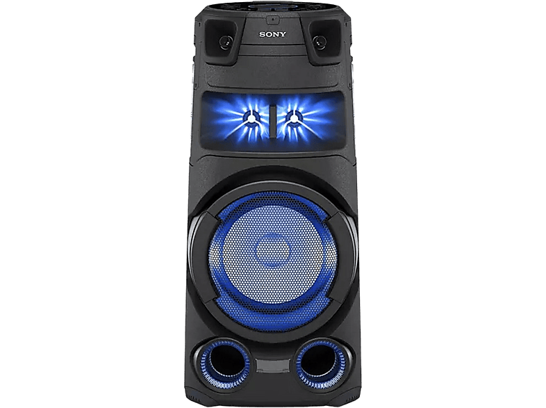 Altavoz de gran potencia - Sony HW MHCV73D.CEL, Emotion EQ, Mega Bass, Radio FM, Negro