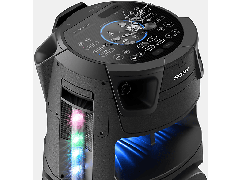 Altavoz de gran potencia - Sony HW MHCV73D.CEL, Emotion EQ, Mega Bass, Radio FM, Negro