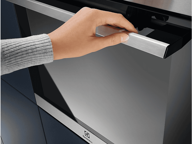 Horno - Electrolux EOF3H54X, Multifunción, Esmalte fácil limpieza, 72 l, Función Grill, 60 cm, Inox